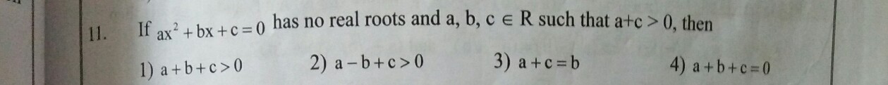 Question image for It is a question from quadratic equation Plz solv
